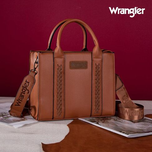 Wrangler Tote Bag and Western Tooling Wallets Set for Women in Saudi Arabia
