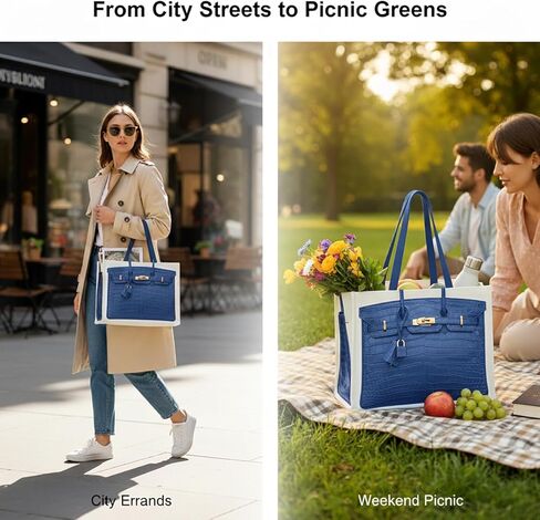 حقيبة قماش أنيقة مع طباعة مستوحاة من الفخامة - حقيبة هدايا مرحة للنساء، هدية أنيقة للعطلات، قابلة للطي للاستخدام اليومي in Kuwait