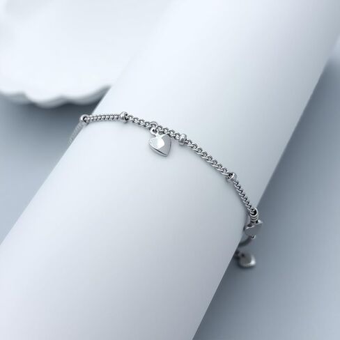 مجموعة مجوهرات فضية للنساء قلادة على شكل قلب صغير قلادات قلادة من الفضة الإسترليني عيار 925 على شكل قلب الحب تتدلى على شكل قطرة رافعة خلفية أقراط لطيفة قابلة للتكديس هدايا مجوهرات عيد الحب in Kuwait