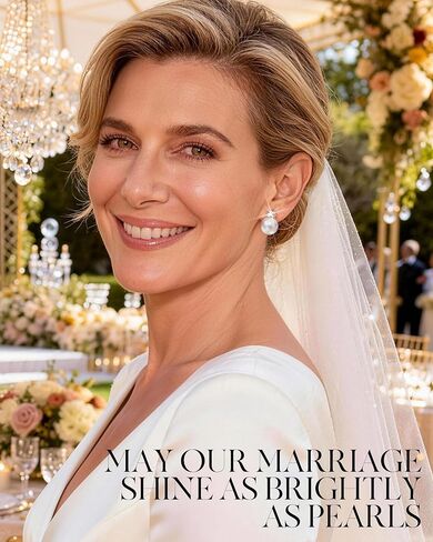 Swarovski® Pearl Necklace & Earrings Bundle in Saudi Arabia