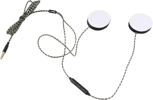 Headphones for Helmet, 3.5mm Plug Diameter Wired Sports Headset Speakers, ABS Shell Wired Helmets Sports Headset, Black Helmet Earphone with 1.2M TPE Headphone Cable in Kuwait