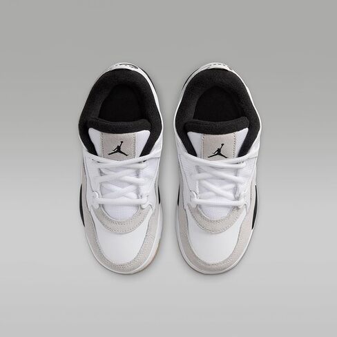 Jordan 4 RM Little Kids' Shoes (White/Neutral Grey/Gum Medium Brown/Black) Size 1.5 in Saudi Arabia