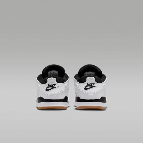 Jordan 4 RM Little Kids' Shoes (White/Neutral Grey/Gum Medium Brown/Black) Size 1.5 in Saudi Arabia