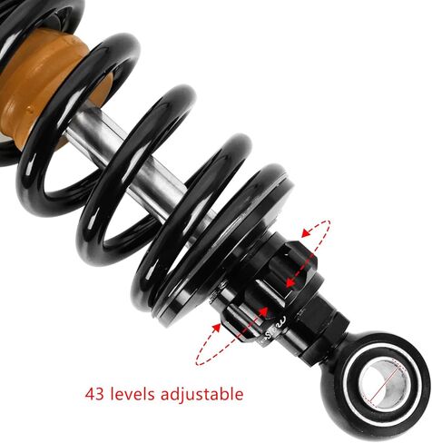 Upgraded Motorcycle Adjustable Remote Reservoir Rear Suspension Shocks Set Fits for Harley Davidson Touring Road Glide Road King Street Glide 2014-2025 Black in Saudi Arabia
