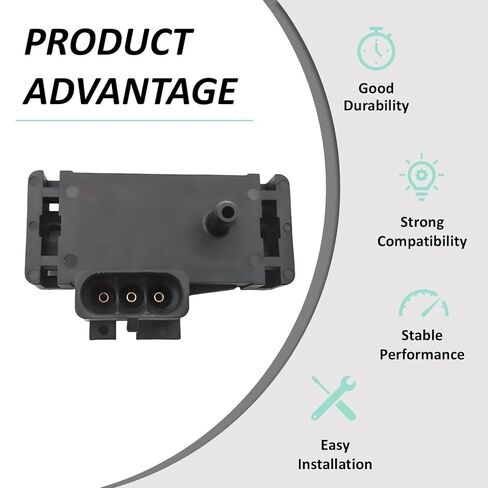 مستشعر MAP 12569240 - متوافق مع موديلات مختارة 1985-2004 Chevy وGMC وBuick وOldsmobile - يستبدل 213-1545، 16137039، 16017460 in Kuwait