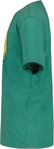 Lucky Brand Boys' Short Sleeve Graphic Crew Neck T-Shirt, Soft, Comfortable, Relaxed Fit, Melty Smile Bottle Green, 18-20 in Saudi Arabia