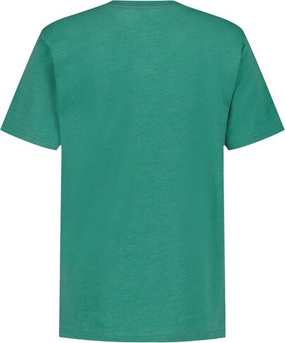 Lucky Brand Boys' Short Sleeve Graphic Crew Neck T-Shirt, Soft, Comfortable, Relaxed Fit, Melty Smile Bottle Green, 18-20 in Saudi Arabia