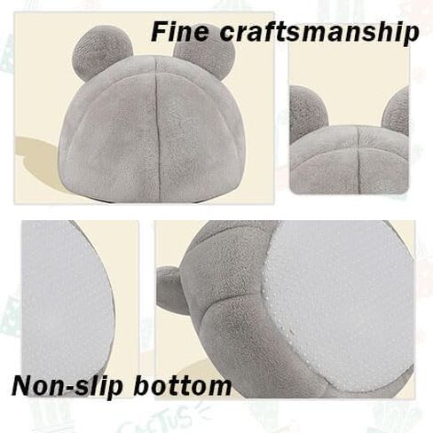 Hamster Bed Cave Hideout & Heating Pad USD Adjustable Temperature Warm Winter House Pet Cage Accessories for Small Animals Chinchilla Guinea Pig Hedgehogs (Gray Mouse) in Kuwait