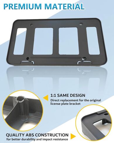 Front License Plate Frame for Toyota Tundra 2007 2008 2009 2010 2011 2012 2013 Front Bumper License Plate Holder Mounting Bracket Cover Replace# PT413-34100 in Saudi Arabia
