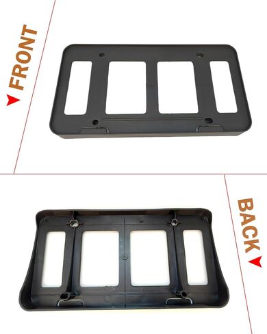Front License Plate Frame for Toyota Tundra 2007 2008 2009 2010 2011 2012 2013 Front Bumper License Plate Holder Mounting Bracket Cover Replace# PT413-34100 in Saudi Arabia