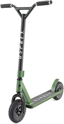 سكوتر Osprey Dirt Scooter، سكوتر للبالغين لجميع التضاريس مع إطارات مكتنزة للطرق الوعرة، أسود in Saudi Arabia