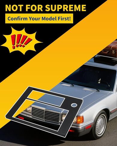 إطار اندفاعة ABS مطور لـ 1978-1988 Oldsmobile Cutlass | لوحة تقليم راديو مزدوجة الدين | مناسب تمامًا لشاشات مقاس 7 بوصات in Saudi Arabia