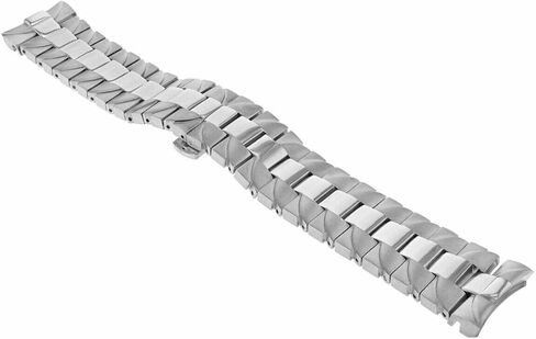 Ewatchparts 24mm Watch Band Compatible With Pam 44mm Panerai Luminor Marina Pam 164 Watch Shiny/Brush Stainless Steel in Saudi Arabia