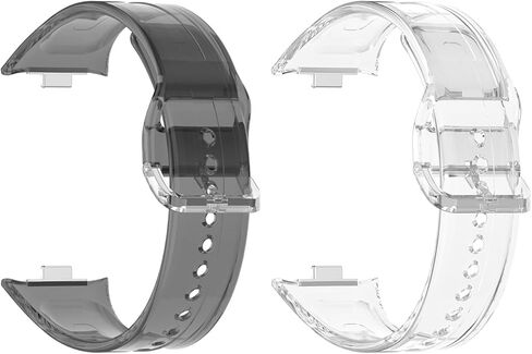 2 Packs Bands Compatible with Redmi Watch 5, Color Changing TPU Replacement Band in Saudi Arabia