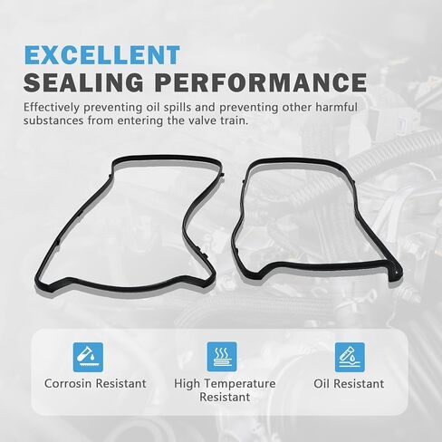 Engine Valve Cover Gasket Set Compatible with Honda Accord Odyssey Crosstour Pilot Accord Crosstour Replacement for Acura MDX RDX RL TL TSX ZDX 3.5L 3.7L V6 Replace VS50773R VS50559 in Saudi Arabia