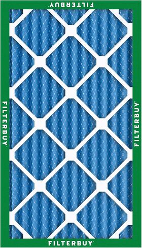 Filterbuy 12x30x2 Air Filter MERV 13 Optimal Smoke & Allergy Defense (12-Pack), Electrostatic Pleated HVAC AC Furnace Filters Replacement, Made in USA (Actual Size: 11.50 x 29.50 x 1.75) in Saudi Arabia