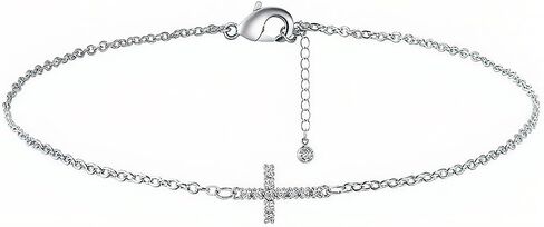 Dainty Cross Design Bracelet, Layered Snake Chain Religious Gift in Saudi Arabia