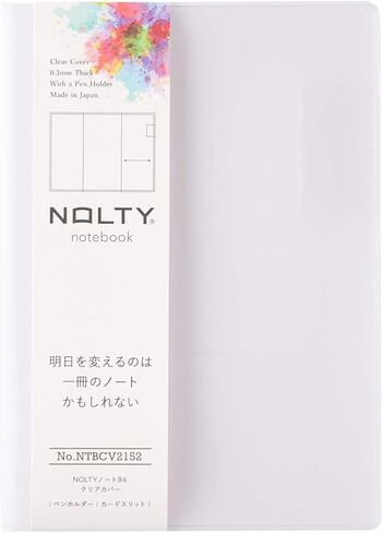 NOLTY A5 Clear PVC Notebook Cover with Pocket, NBC01 in Saudi Arabia