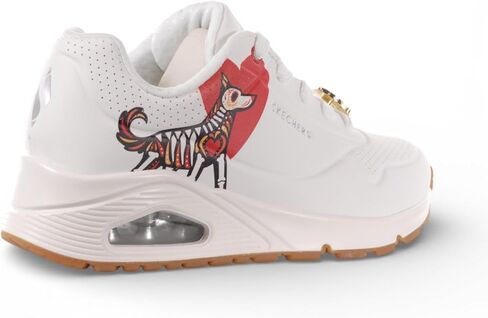 حذاء رياضي نسائي من Skechers Uno - Huellitas Eternas أبيض 155439.WHT، 8 in Kuwait