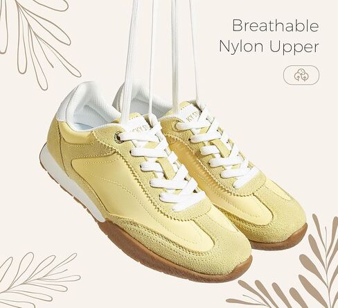LUCKY STEP Women's Retro Casual Fashion Sneakers Classic Anti-Slip Neutral Walking Shoes Stylish Trainers Tennis Trendy Footwear in Saudi Arabia