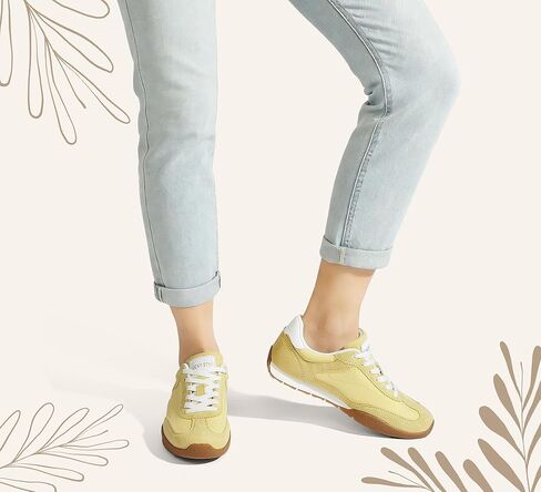 LUCKY STEP Women's Retro Casual Fashion Sneakers Classic Anti-Slip Neutral Walking Shoes Stylish Trainers Tennis Trendy Footwear in Saudi Arabia