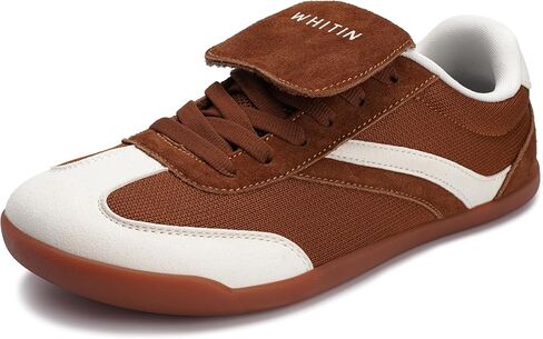 WHITIN Wide Toe Box Barefoot Shoes for Women + Casual Walking Sneakers + Trendy Fold-Over Tongue in Saudi Arabia