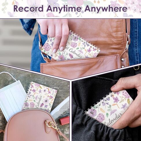 تقويم الجيب Phyxin 2026-2027، تقويم الجيب 2026 - يمتد من يناير 2026 حتى ديسمبر 2027، 2026-2027 مخطط شهري - 4.2 بوصة × 6.5 بوصة، مخطط جيب مع ملف للوازم المكتبية المدرسية، أرجواني in Kuwait