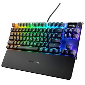 SteelSeries Apex 7 TKL - Mechanical Gaming Keyboard - OLED Display - Brown Switches - American (QWERTY) Layout