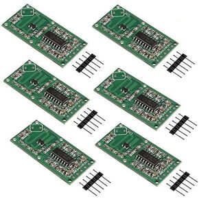 6PCS RCWL-0516 Microwave Radar Motion Sensor Module for Arduino ESP8266 Nodemcu Wemos Smart Switch Module Human Body Induction Detector 5-7M Distance 4-28V 100mA Rat Cat Detector