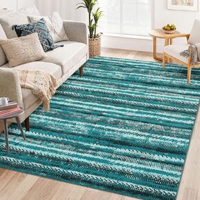 سجادة عداء المدخل الطويلة 2 × 6 سجادة عداء بوهو قابلة للغسل في الغسالة، سجادة عداء المطبخ، سجادة منطقة هندسية، غطاء أرضية مغربي، سجادة عداء للمدخل، غرفة المعيشة، غرفة النوم، المطبخ، أزرق in Kuwait