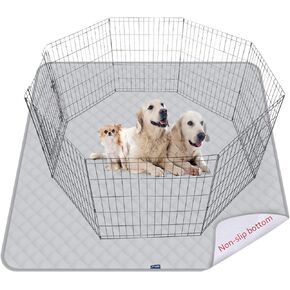 Washable Pee Pads for Dogs Extra Large 72" x 72", Reusable Dog Playpen Pads for Large Dogs, Non-Slip Whelping Pads, for Training, Travel, Whelping, Housebreaking, Incontinence, for Playpen, Crate