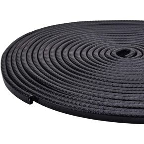 SYKRSS Car Door Protector Edge Guards 32Ft(10M) U Shape Car Edge Trim Rubber Seal Fit for Most Car(Black)