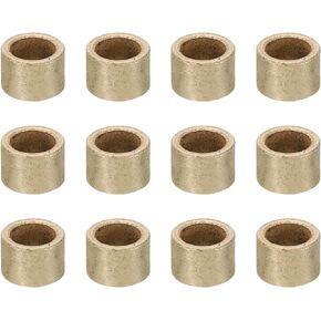 PATIKIL M5 Brass Spacers, 12 Pcs Metal Spacer Brass 5mm ID x 8mm OD x 4mm L Brass Spacers Screw Standoff for 1/5 Inch or M5 Screw