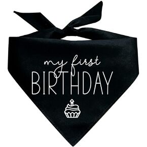 My First Birthday Dog Bandana (Assorted Colors)