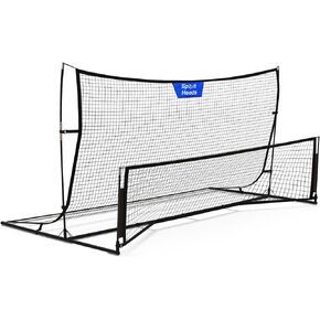 Portable Soccer Rebounder Trainer Net: 2-in-1 Volly, Passing, and Solo Skills Enhancement | Indoor & Outdoor Equipment - 7ft x 4ft
