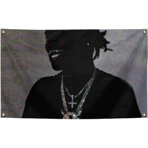 Generic Hip Hop Music Style Album Banner American Rap Ken Singer Cars-on Tapestry 3x5 Feet Retro Aesthetic Wall Decoration Girl and Boy Adolescent Dormitory Decoration in Saudi Arabia