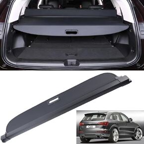 New Cargo Cover for Audi Q5 SQ5 2018 2019 2020 2021 2022 2023 Cargo Cover Retractable Black Rear Trunk Shade Luggage Security Cover-Retractable Trunk Cover