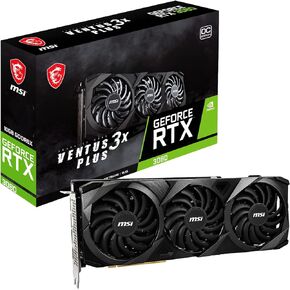 MSI Gaming GeForce RTX 3080 Ventus 3X Plus 10G OC LHR - 10GB GDRR6X NVIDIA GPU Graphics Card for PC Gaming, 320-Bit NVLink, Torx Fan 3 Ampere Architecture, Computer Video Graphics Cards (Renewed)