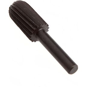 Forney 60069 Mounted File, Cylindrical with Rounded End with 1/4-Inch Shank, 1-Inch-by-1/2-Inch, Black
