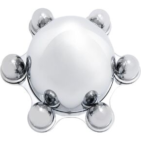 KNS Accessories KC6050 Chrome 6 Lug Spider Hub Cap for 1947-1972 Chevy, GMC, Pick Up Truck, C10, C15, Metallic, 4 1/4" x 4 3/4" Tall