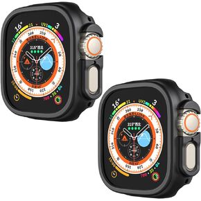 متوافق مع Apple Watch Ultra 2 /Apple Watch Ultra 49mm غطاء حماية صلب من البولي كربونات مقاوم للصدمات وواقي من جميع الجوانب وغطاء ممتص للصدمات لساعة Apple Watch Ultra 49mm (9 عبوات) in Kuwait
