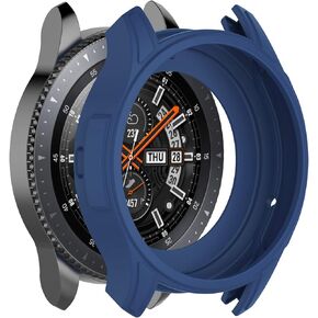 LICHIFIT Soft Silicone Protector Case Cover Shell Protective Frame Skin for Samsung Galaxy Gear S3 Frontier & SM-R800 46mm Smart Watch