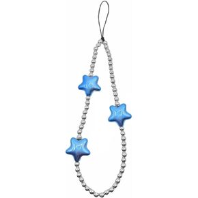 Meefisher Star Y2K Beaded Phone Charm Colorful Cute Charms Cell Phone Lanyard Strap Wrist Beads Chain Lightweight Accessories