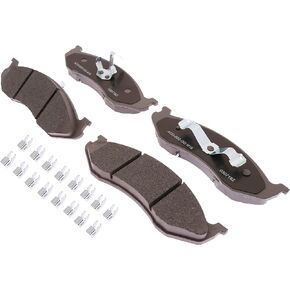 ACDelco Silver 14D477CHF1 Ceramic Front Disc Brake Pad Set with Clips