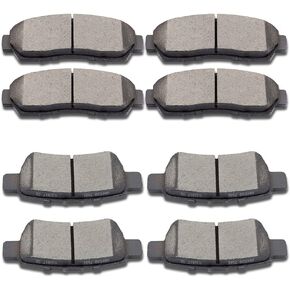 Brake Pads, ECCPP 8pcs Ceramic Disc Brake Kits fit for 2005 2006 2007 2008 2009 2010 for Honda Odyssey
