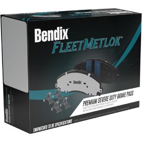 Bendix MKD786AFM Fleet Metlok Severe Duty Rear Brake Pads for for Fleet and Pursuit Vehicles