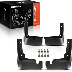 A-Premium Set of 4PCS Mud Flaps Splash Guards Mudguards Mudflaps with Hardware Kits Accessory Compatible with Hyundai Elantra 2017 2018 2019, Sedan, Front and Rear (Driver & Passenger Sides)