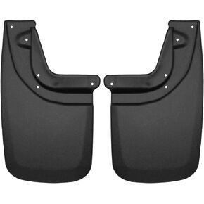 Husky Liners - Rear Mud Guards | 2005 - 2015 Toyota Tacoma w/ OEM Fender Flares & Mud Guards, Rear Set - Black, 2 Pc. | 57931