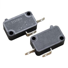 BLLNDX 2pcs 2Pin Micro Switch Single Connection Switch AC 250V/125V Mini Limit Switch ZW7-1 15A