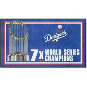 FANMATS 36061: Los Angeles Dodgers Dynasty 3ft. x 5ft. Plush Area Rug